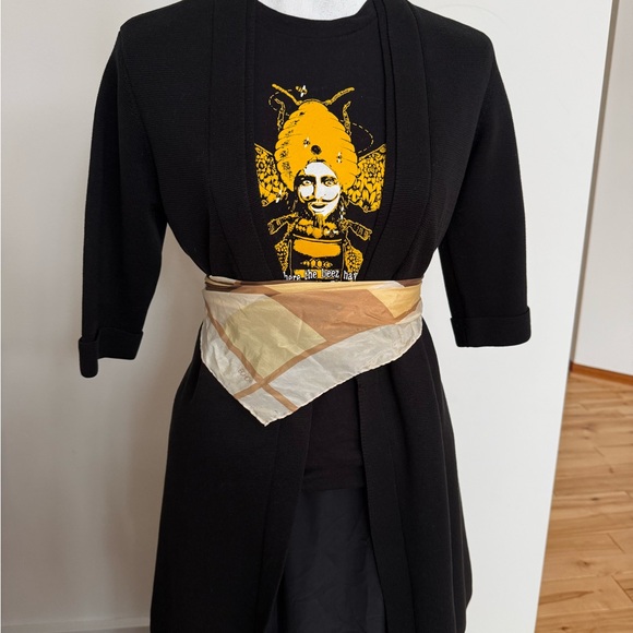 Eileen Fisher cotton silk open cardigan mid sleeves - Picture 8 of 8